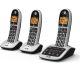 BT 4600 Cordless Phone with Answering Machine - Triple Handsets, Silver/Grey