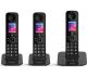 BT Premium 090632 Cordless Phone - Triple Handsets, Black