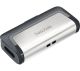 SANDISK Ultra USB Type-C & USB 3.1 Dual Memory Stick - 64 GB, Silver, Silver/Grey