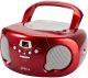 GROOV-E Original Boombox GV-PS733 Portable FM/AM Boombox - Red, Red