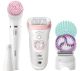 BRAUN Silk-épil 9 985 SensoSmart Wet & Dry Epilator with FaceSpa - White & Pink