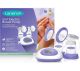 LANSINOH 2 in 1 Breast Pump - White & Purple