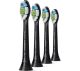 PHILIPS Sonicare W Optimal White Standard Sonic Toothbrush Head - Pack of 4, Black