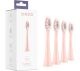 ORDOLIFE Sonic Replacement Toothbrush Head  Pack of 4, Pink